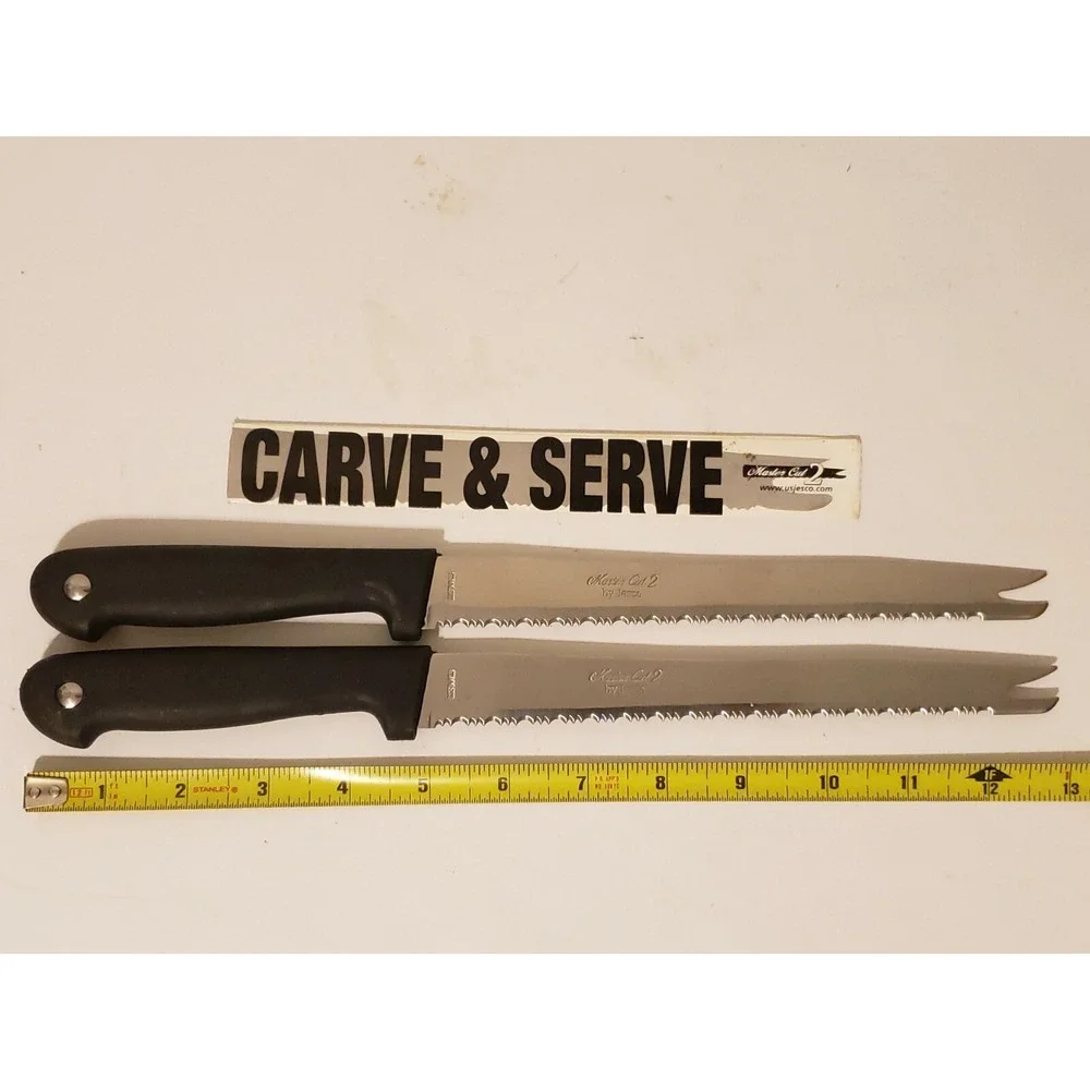 Lot Of 2 Master Cut 2 By Jesto‎ Knives Knife Set Mastercut Carve And Serve